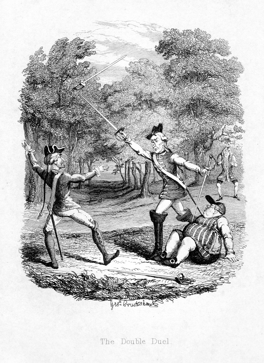 Podwójny pojedynek, 1844 autorstwa Unbekannt