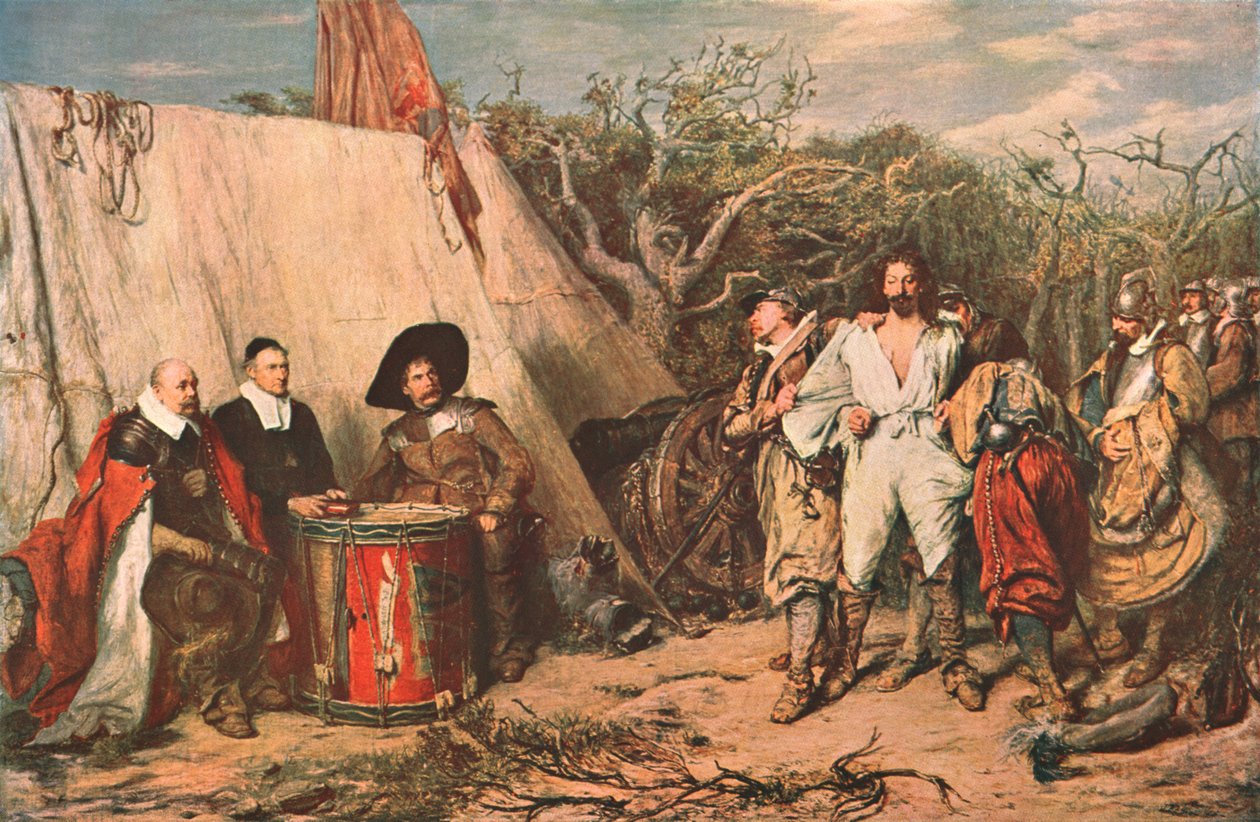 Sąd wojenny Drumhead, 1865, c1902. autorstwa Unbekannt