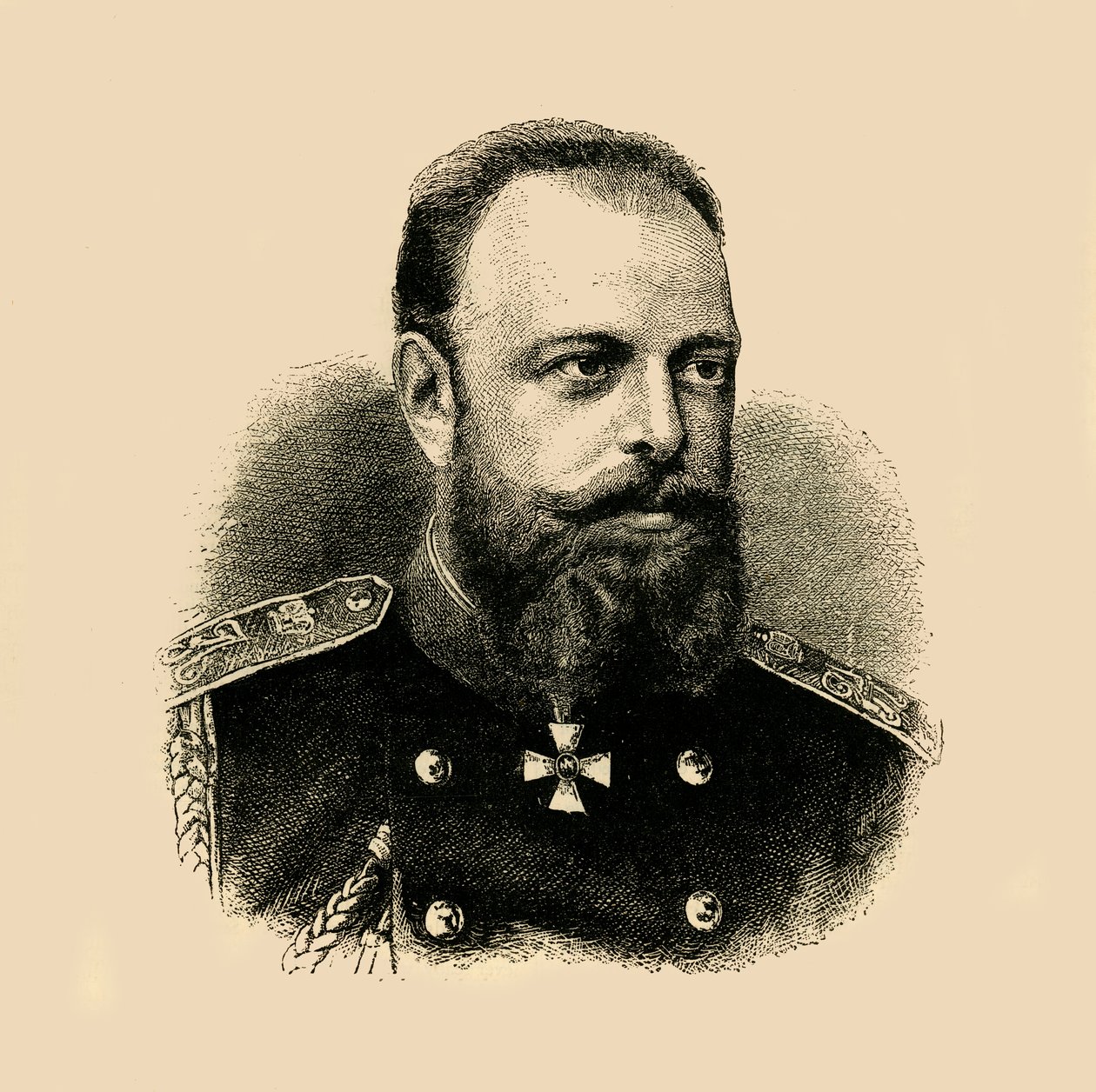 Cesarz Aleksander III, 1881. autorstwa Unbekannt