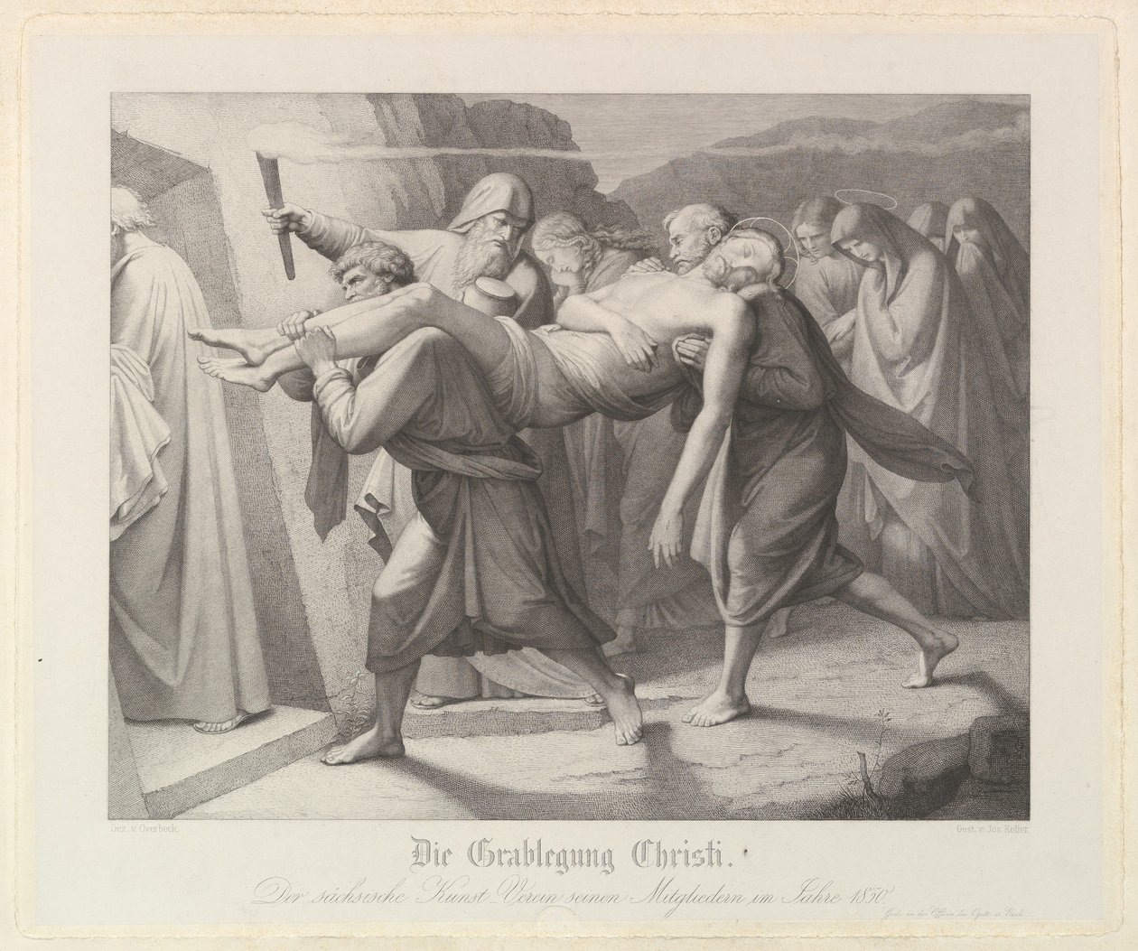 Złożenie do grobu, 1850. autorstwa Unbekannt