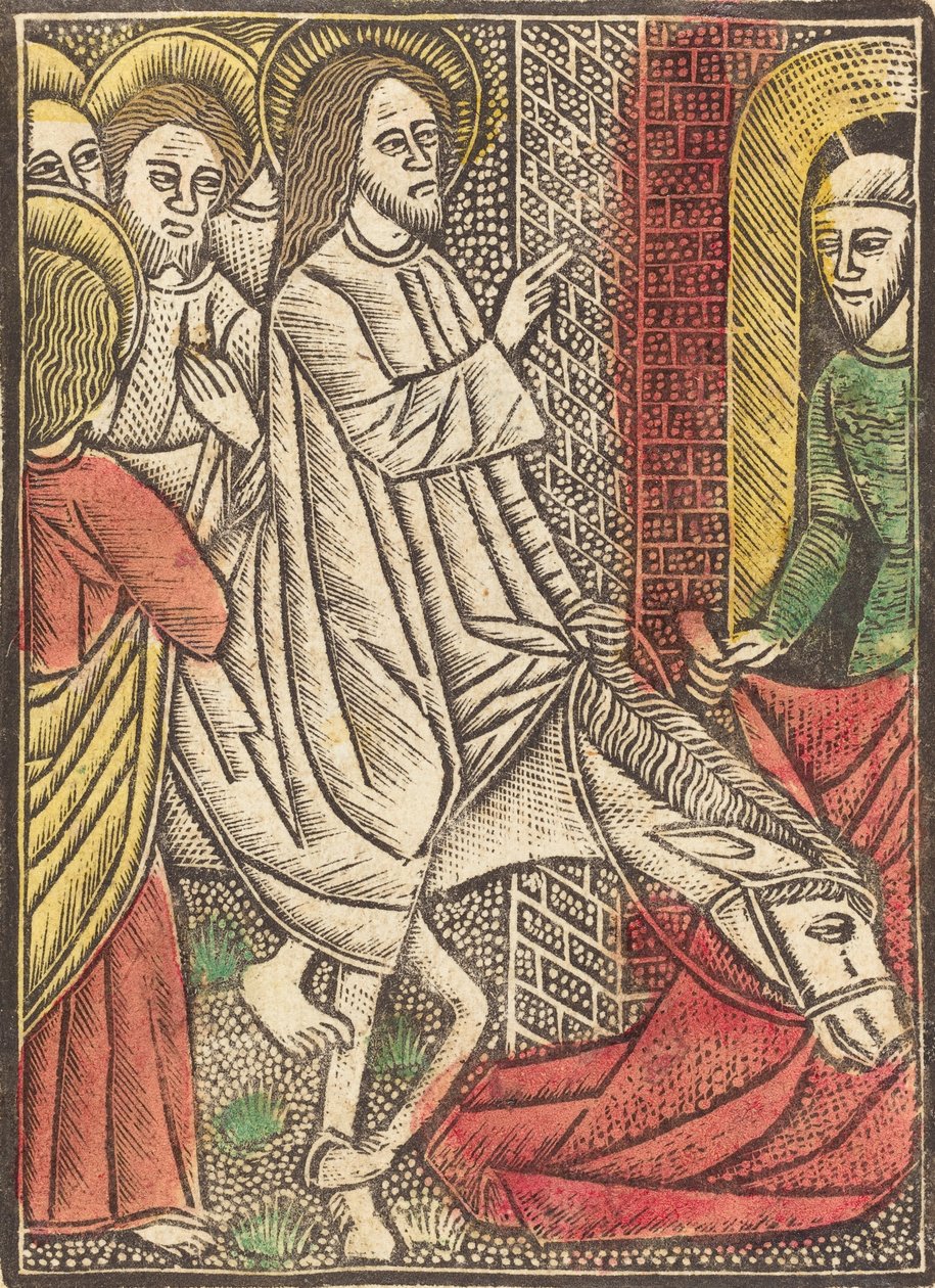 Wejście do Jerozolimy, c. 1480. autorstwa Unbekannt