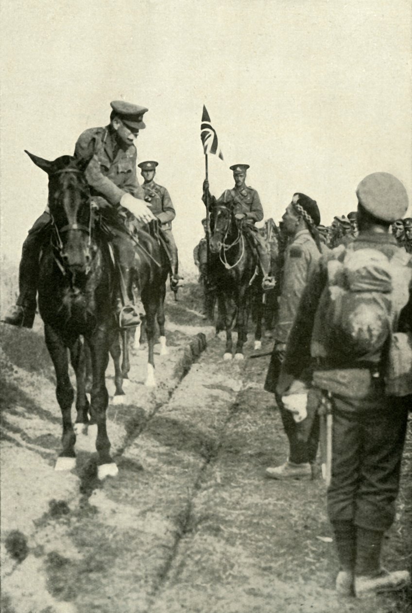 Marszałek polny dziękujący swoim wojskom, 1919. autorstwa Unbekannt
