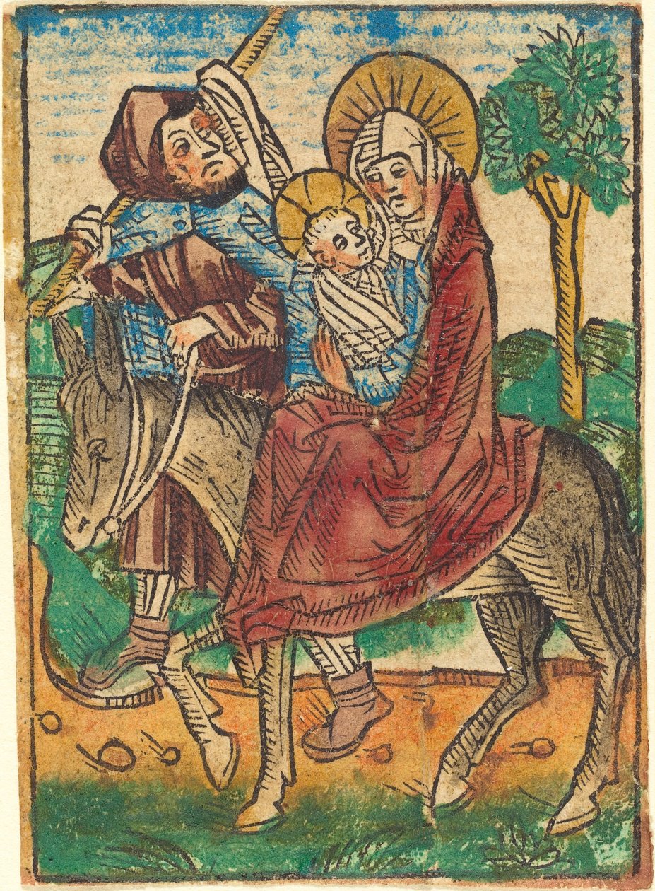 Ucieczka do Egiptu, c. 1490. autorstwa Unbekannt