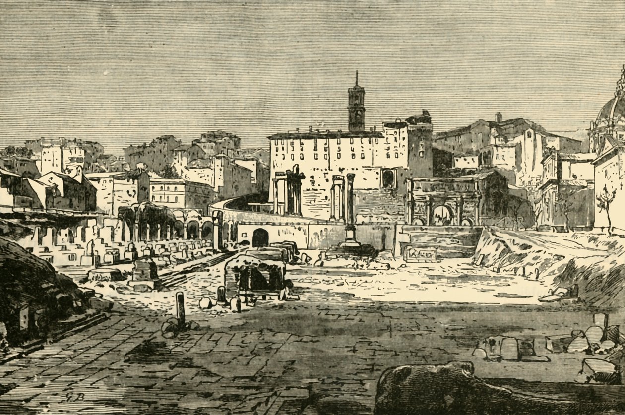 Forum w Rzymie, 1890. autorstwa Unbekannt