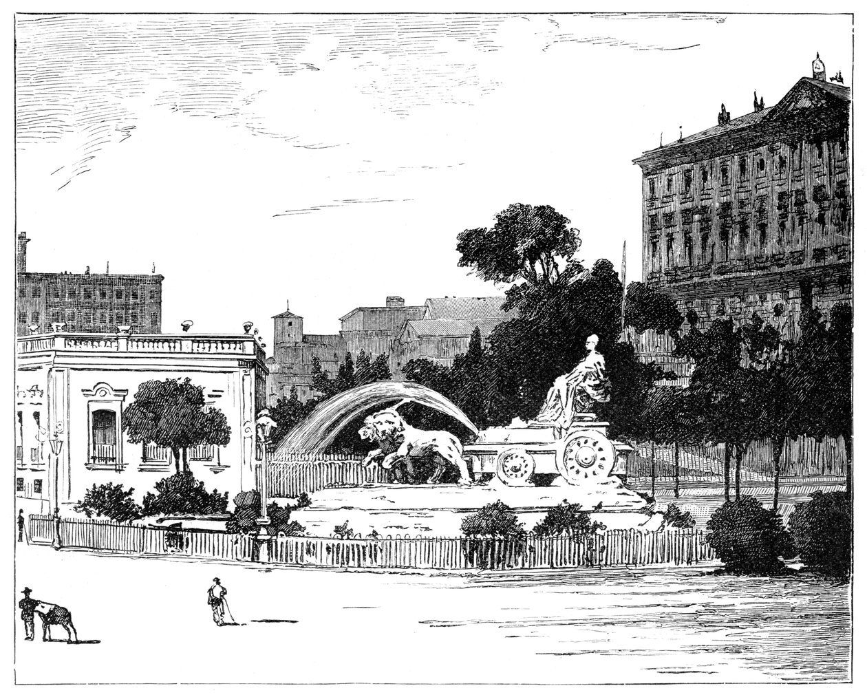 Fontanna Kybele, Madryt, 1900 autorstwa Unbekannt