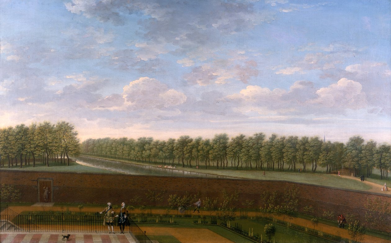 „Ogród przy Downing Street nr 10”, ok. 1740 r. autorstwa Unbekannt