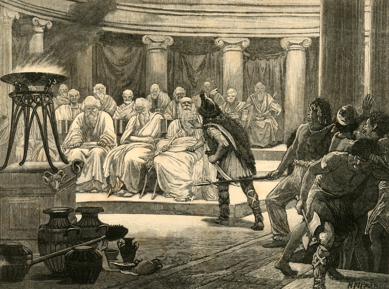 Galowie w Rzymie, 1890. autorstwa Unbekannt