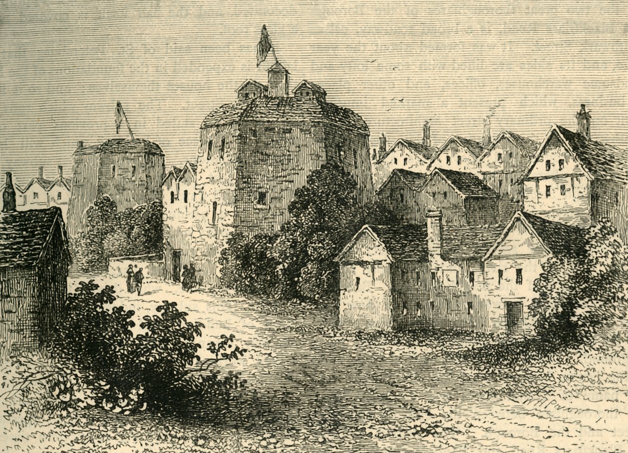 Teatr Globe, Temp. Elżbieta, ok. 1878 r. autorstwa Unbekannt