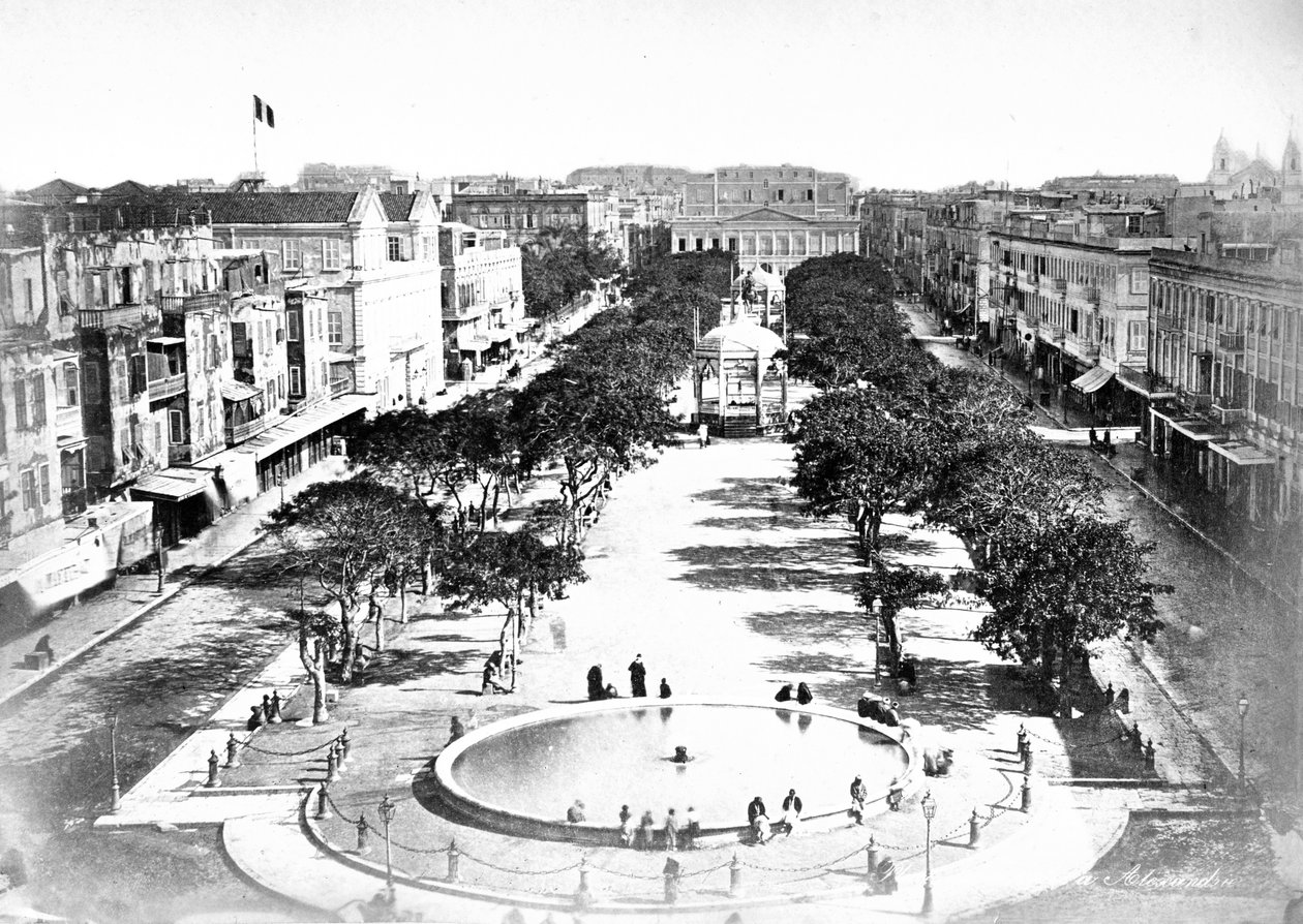 Wielki Plac, Aleksandria, Egipt, ok. 1910 autorstwa Unbekannt
