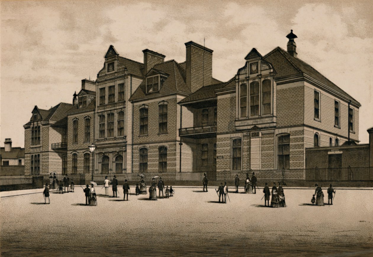 Szpital, ok. 1880 r. autorstwa Unbekannt