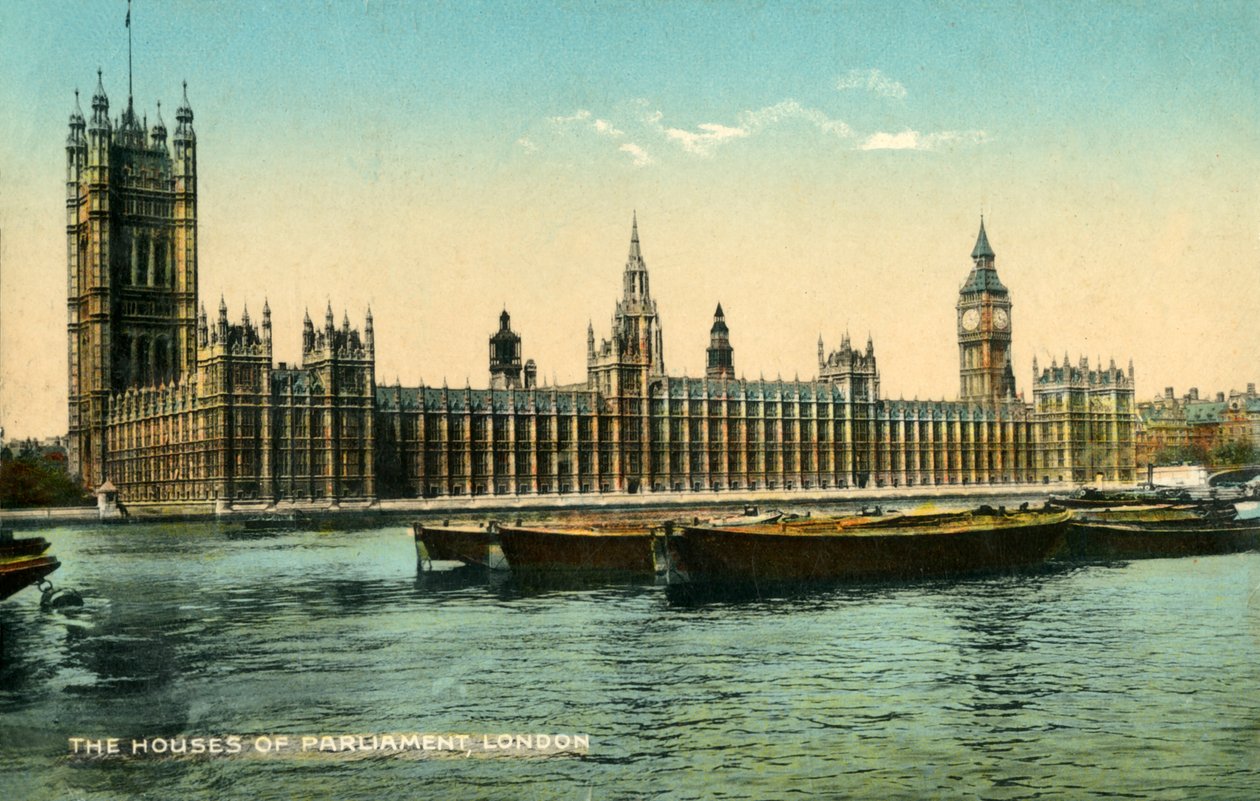 Houses of Parliament, Londyn, 1925. autorstwa Unbekannt