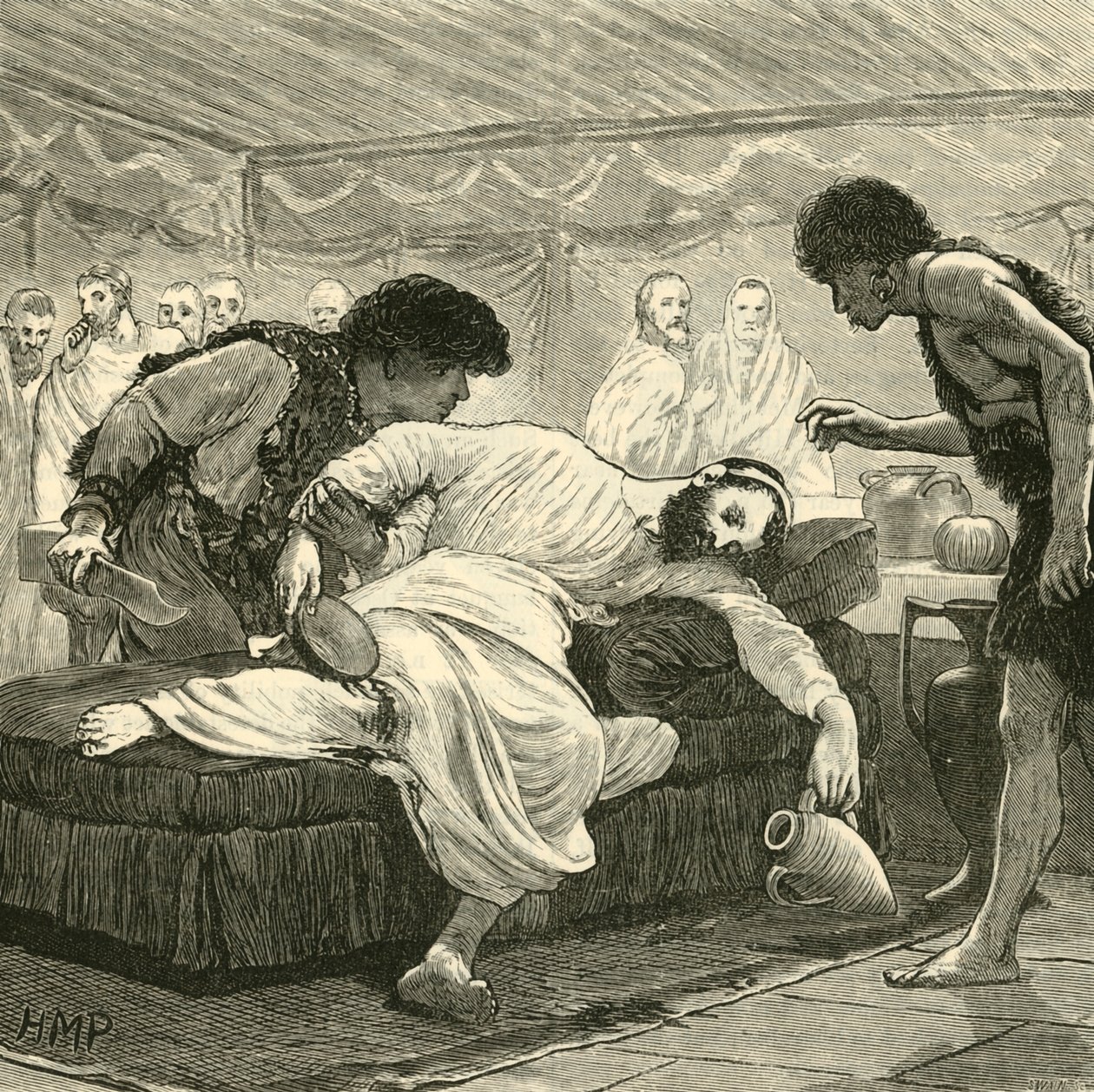 Ostatni bankiet Sertoriusa, 1890. autorstwa Unbekannt