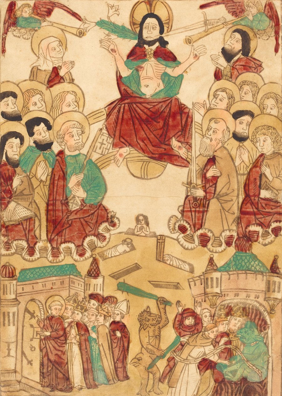 Sąd Ostateczny z Apostołami, ca. 1460. autorstwa Unbekannt