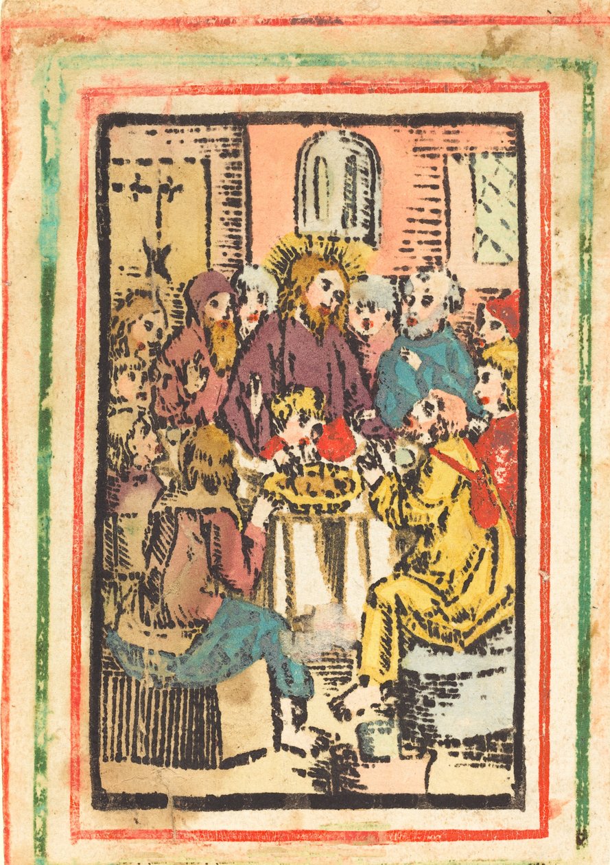 Ostatnia Wieczerza, c. 14801500. autorstwa Unbekannt