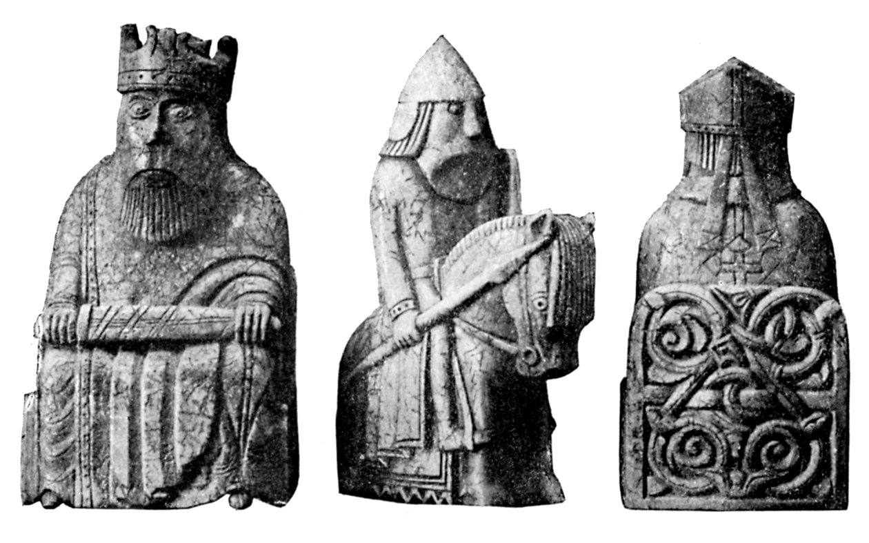 Szachy Lewisa, norweski, c1150-c1200, c1920 autorstwa Unbekannt