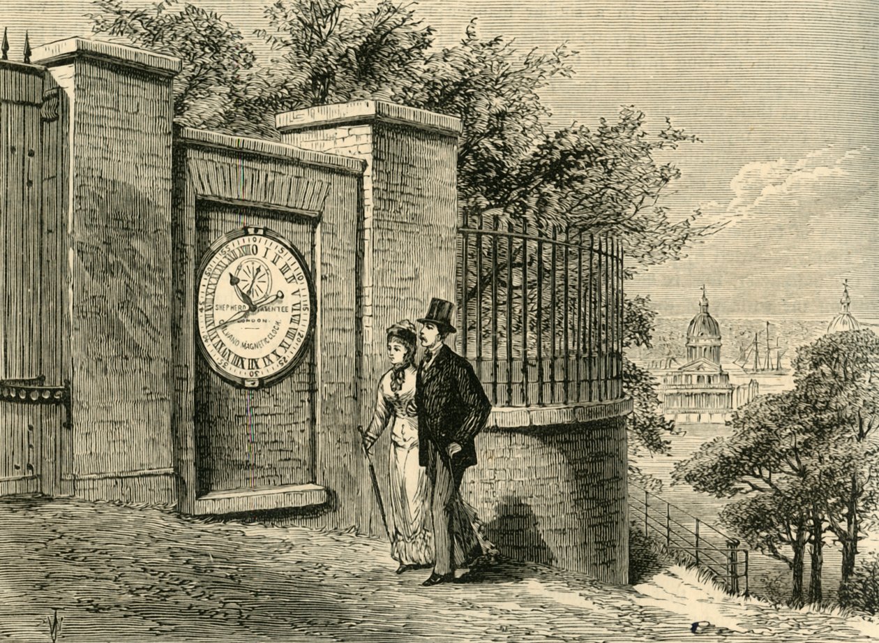 Zegar magnetyczny, Obserwatorium w Greenwich, ok. 1840, ok. 1878. autorstwa Unbekannt