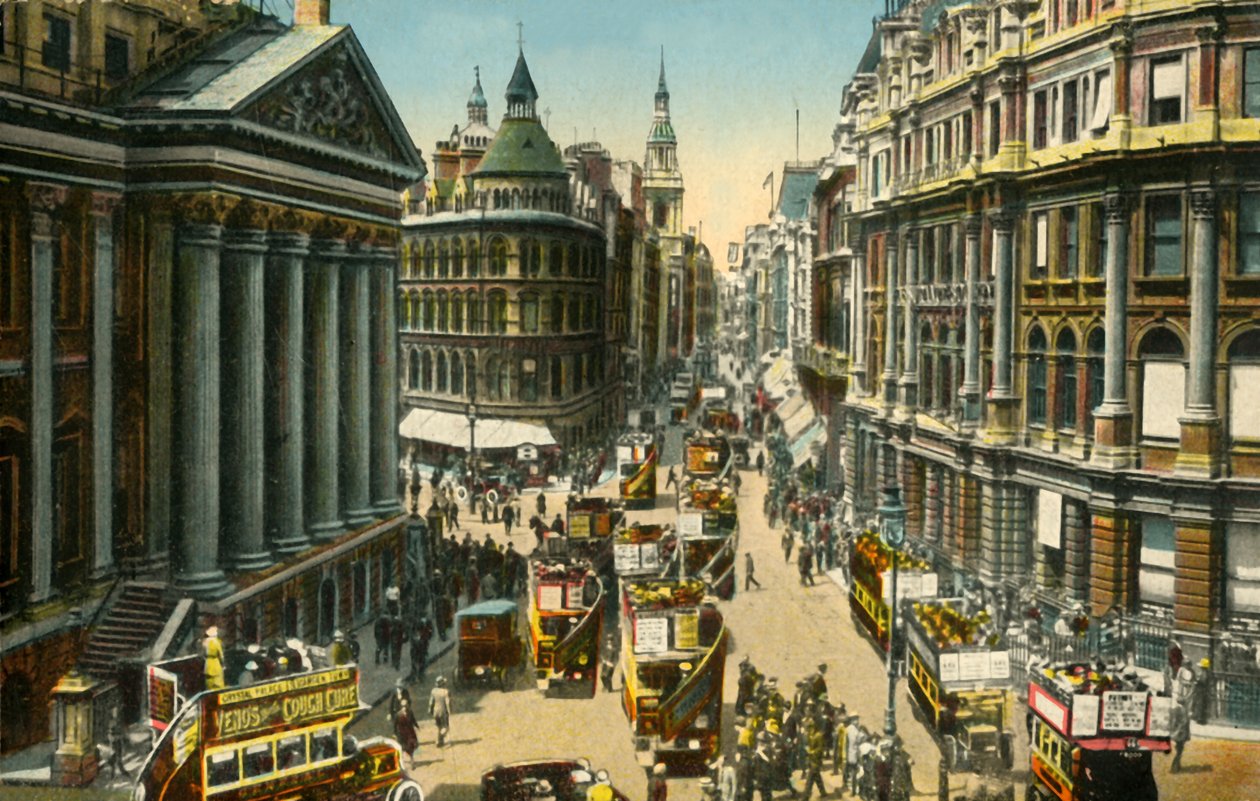 Mansion House i Cheapside, Londyn, . autorstwa Unbekannt