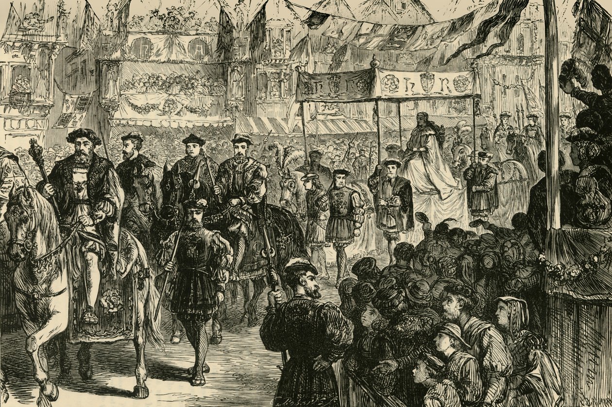 Procesja Małżeńska Anny Boleyn, 1533, 1890. autorstwa Unbekannt