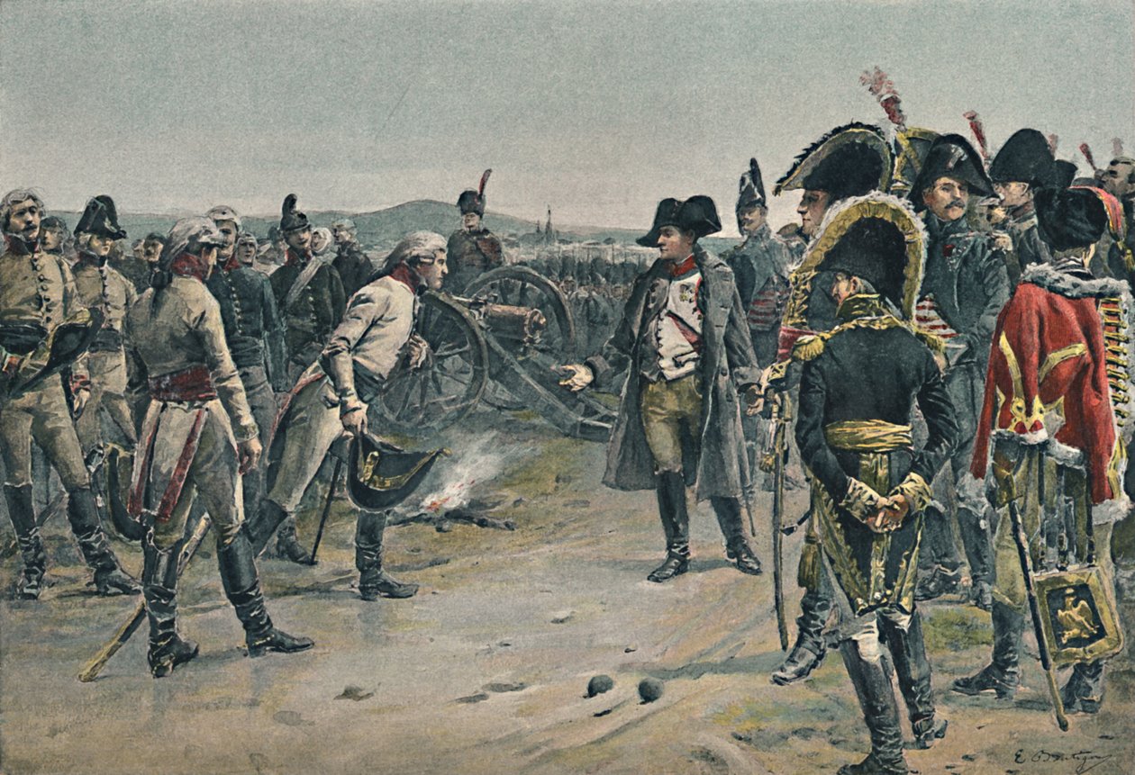 Spotkanie Napoleona i Macka, 1805, 1896. autorstwa Paul Émile Boutigny