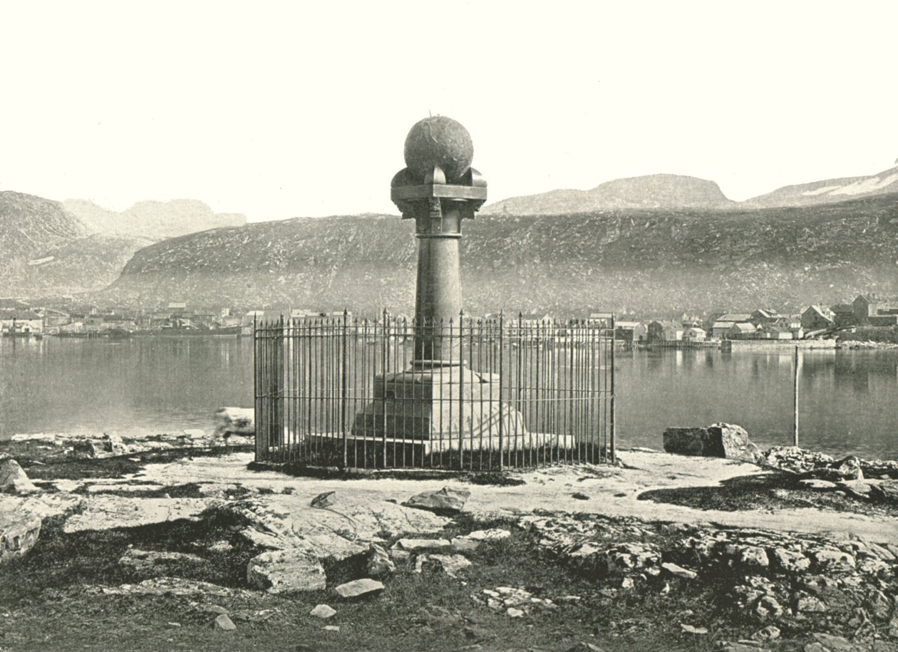Kolumna południkowa, Hammerfest, Norwegia, 1895. autorstwa Unbekannt