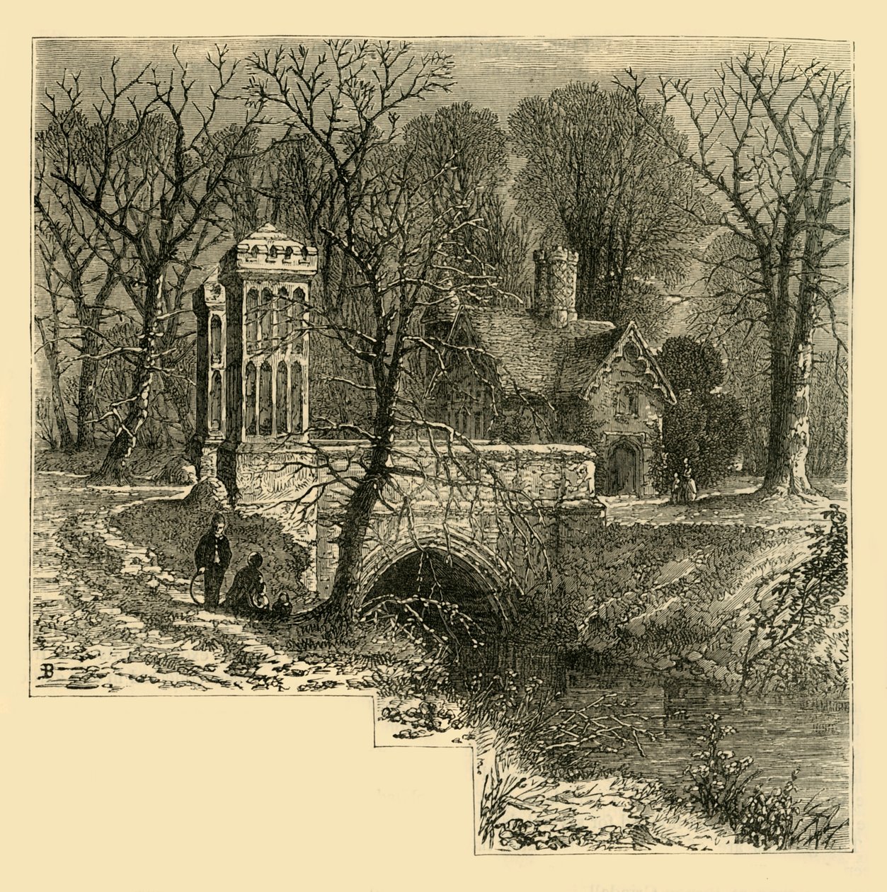 Fosa, pałac Fulham, ok. 1878 r. autorstwa Unbekannt