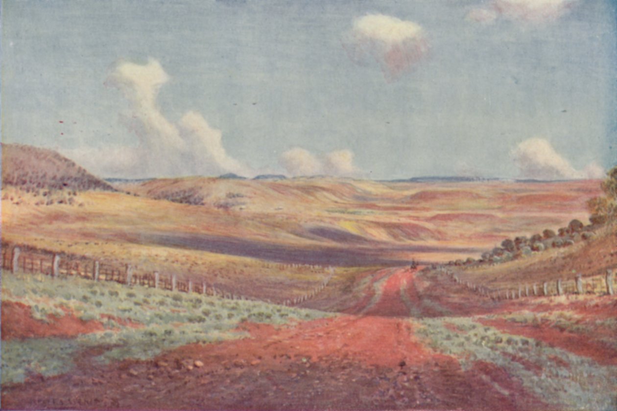 Równiny Monaro, 1923. autorstwa Unbekannt