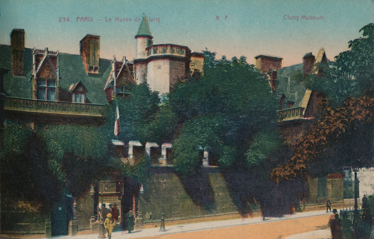 Muzeum Musee de Cluny Cluny, Paryż, ok. 1920 r. autorstwa Unbekannt