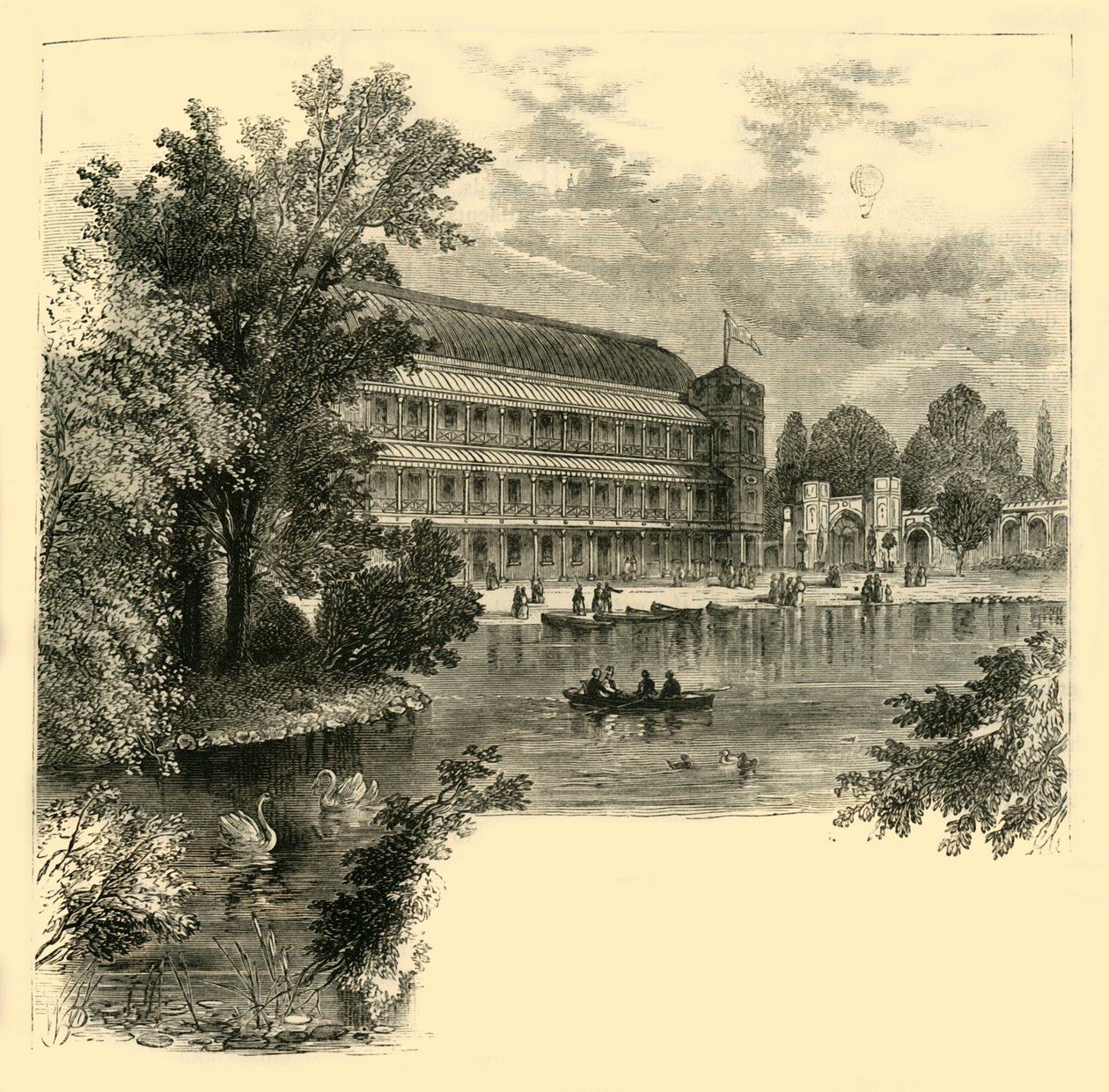 Music Hall, Surrey Gardens, ok. 1878 r. autorstwa Unbekannt