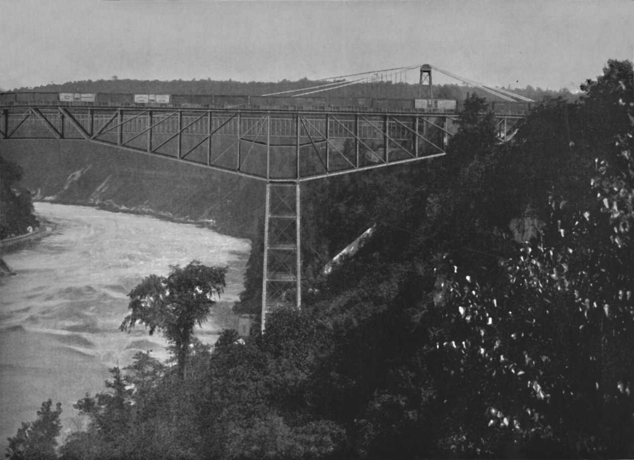 Most wspornikowy Niagara, XIX w. autorstwa Unbekannt