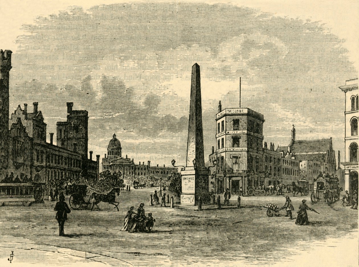 Obelisk w Cyrku św. Jerzego, ok. 1878 r. autorstwa Unbekannt