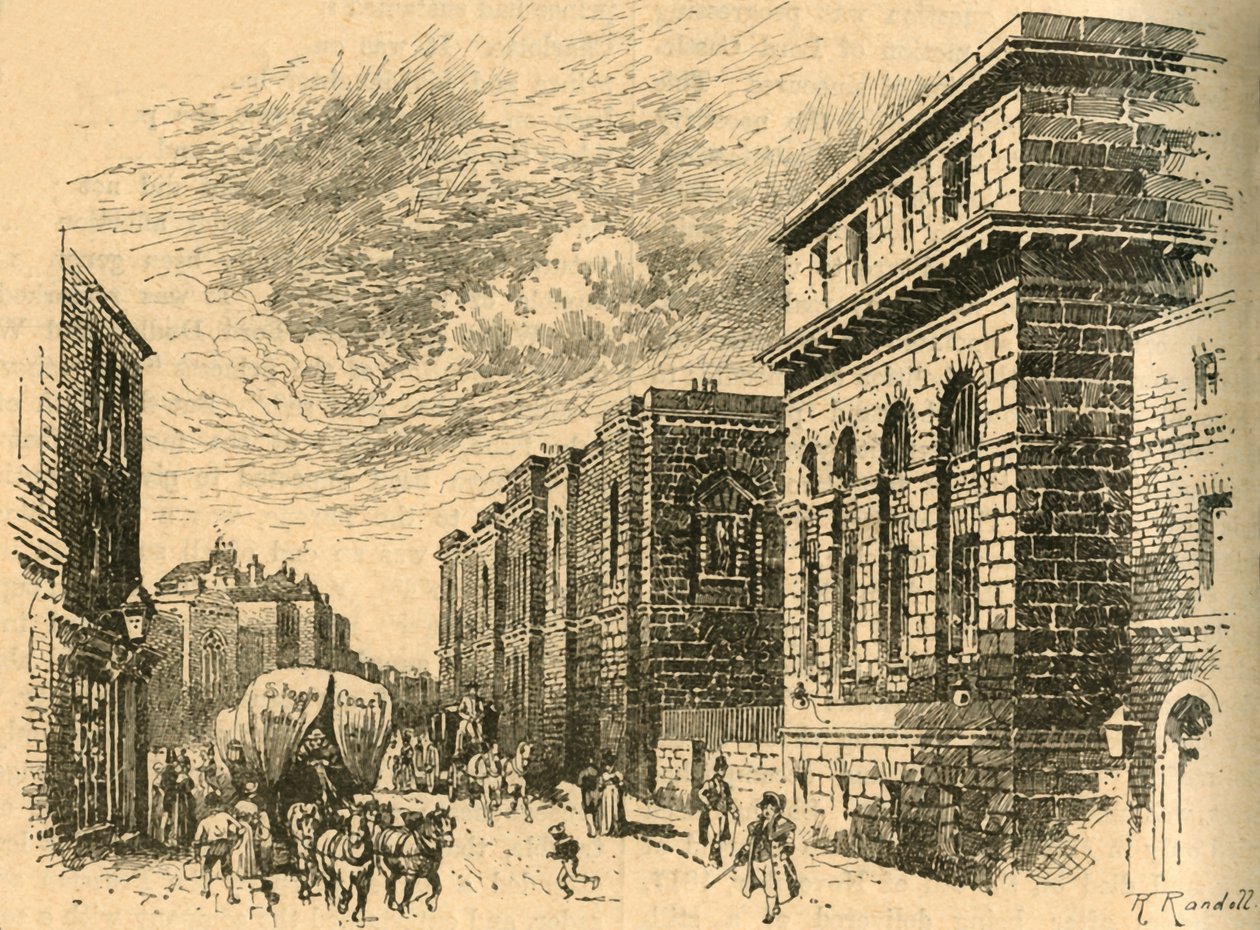 Old Bailey, Londyn, początek XIX wieku ok. 1890. autorstwa Unbekannt