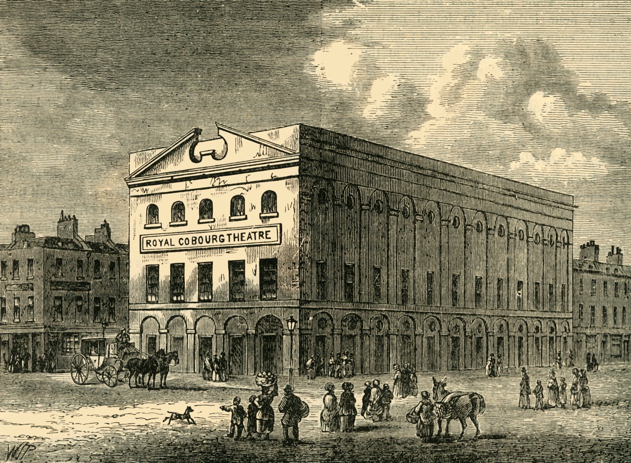 Stary teatr w Coburgu w 1820 r., ok. 1878 r. autorstwa Unbekannt