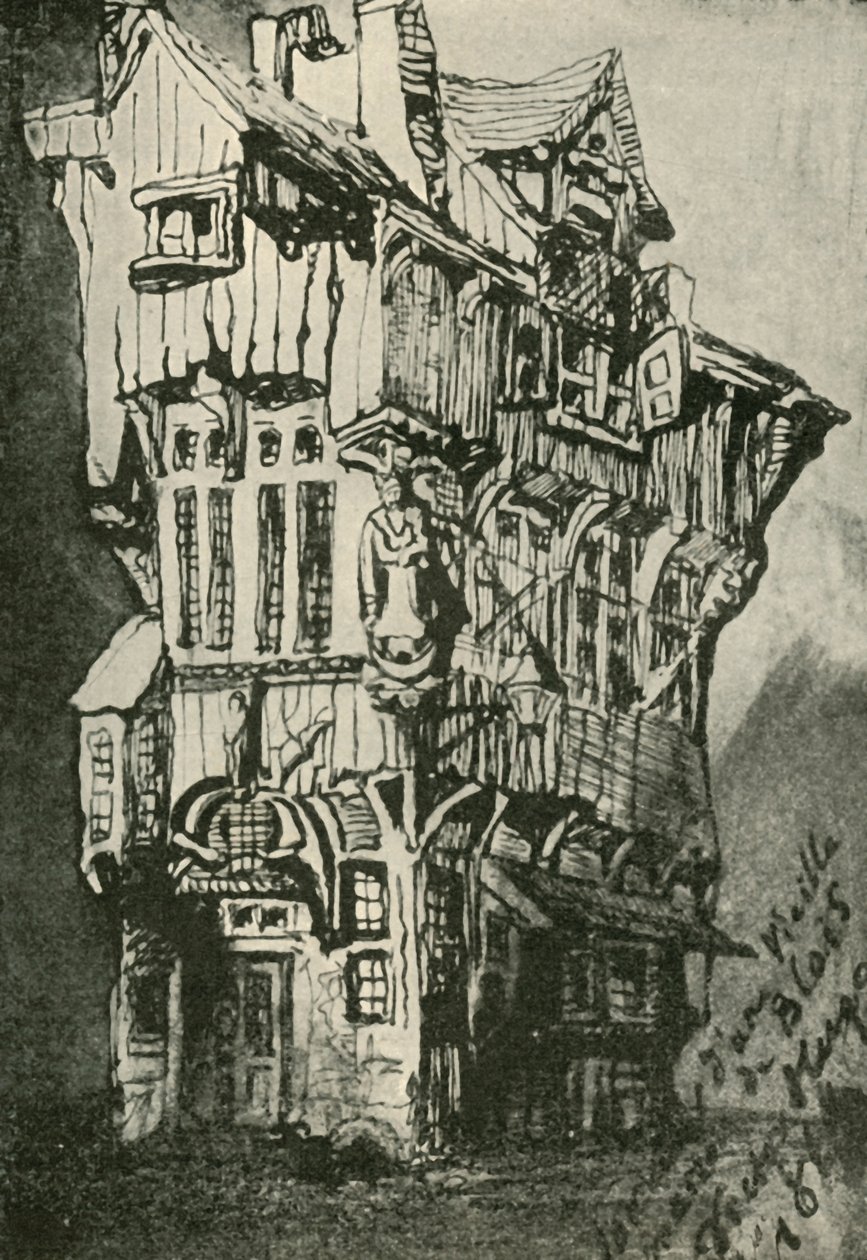 Stary dom w Blois, XIX wiek, 1902 autorstwa Unbekannt