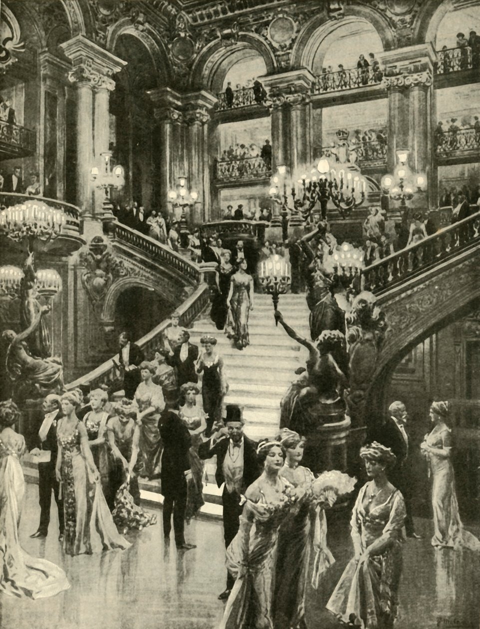 Opera w Paryżu, 1910. autorstwa Unbekannt