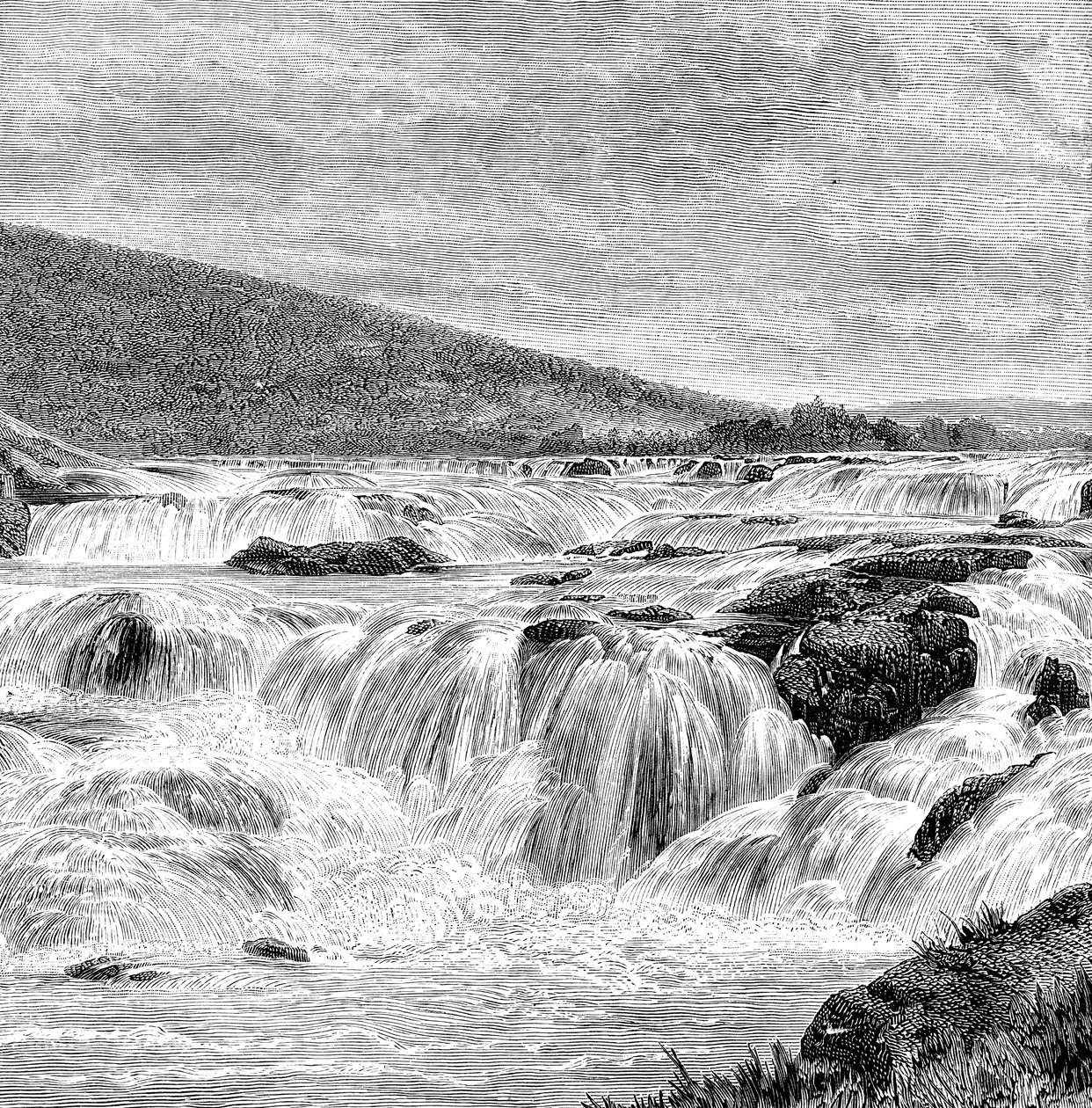 Wodospad Paikari w Nilgiris, Indie, 1895 autorstwa Unbekannt