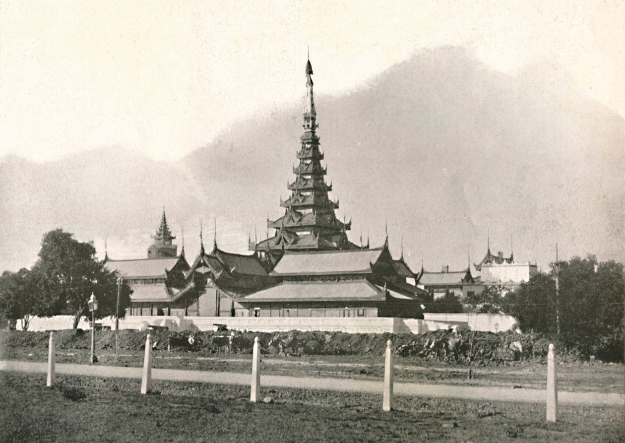 Pałac, Mandalaj, 1900. autorstwa Unbekannt