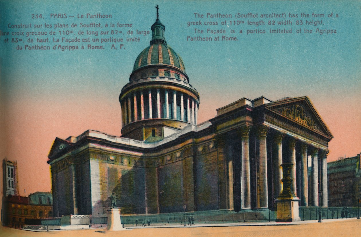 Panteon, Paryż, ok. 1920 autorstwa Unbekannt