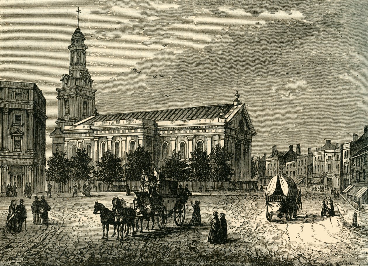 Kościół parafialny, Greenwich, ok. 1878 r. autorstwa Unbekannt
