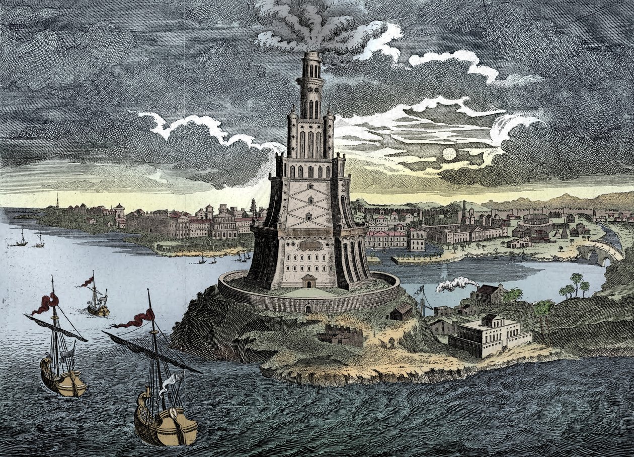Faros z Aleksandrii, XVIII wiek autorstwa Unbekannt