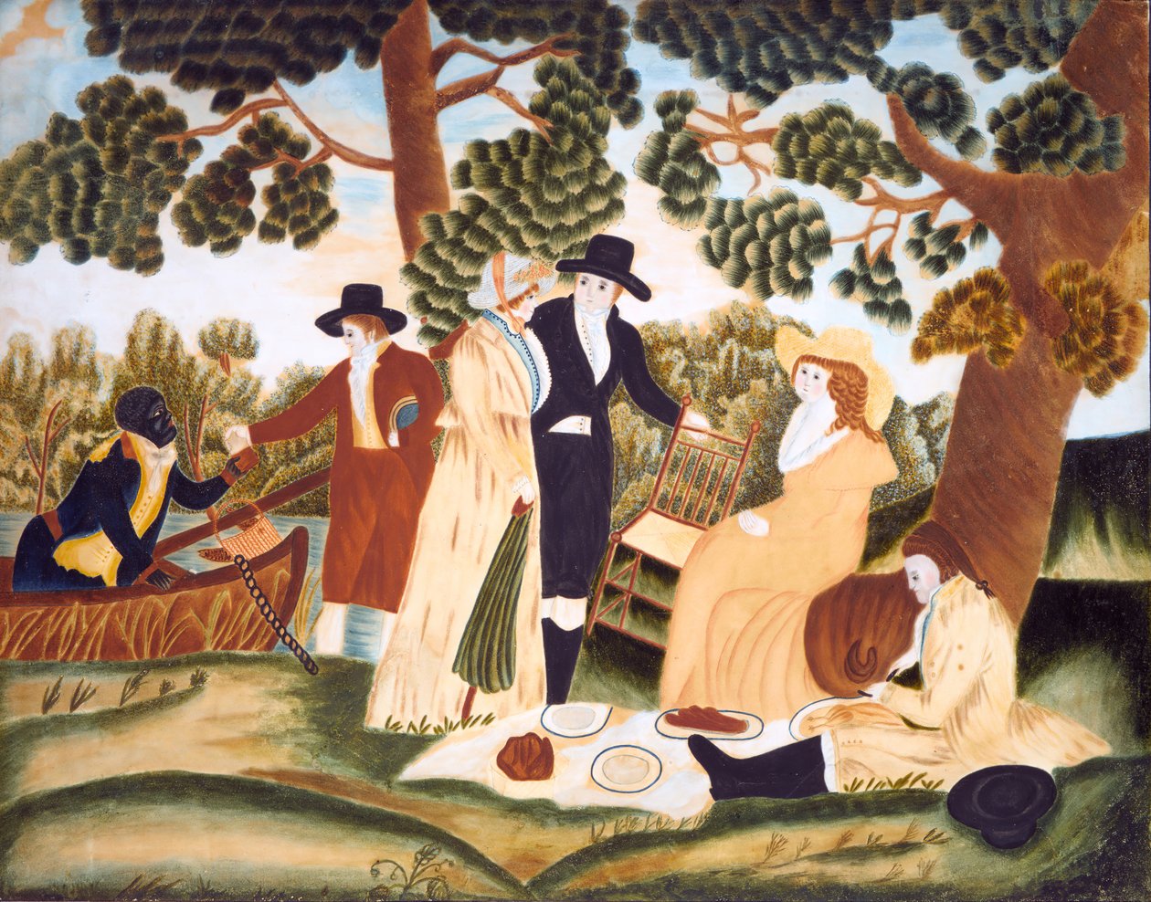 Piknik, ok. godz. 1800. autorstwa Unbekannt