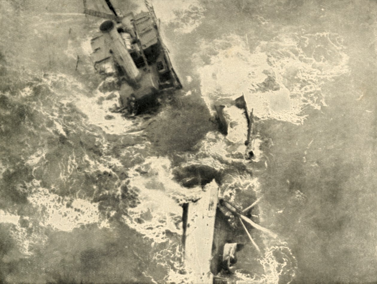 Praca piratów: rozpad parowca, 1919. autorstwa Unbekannt