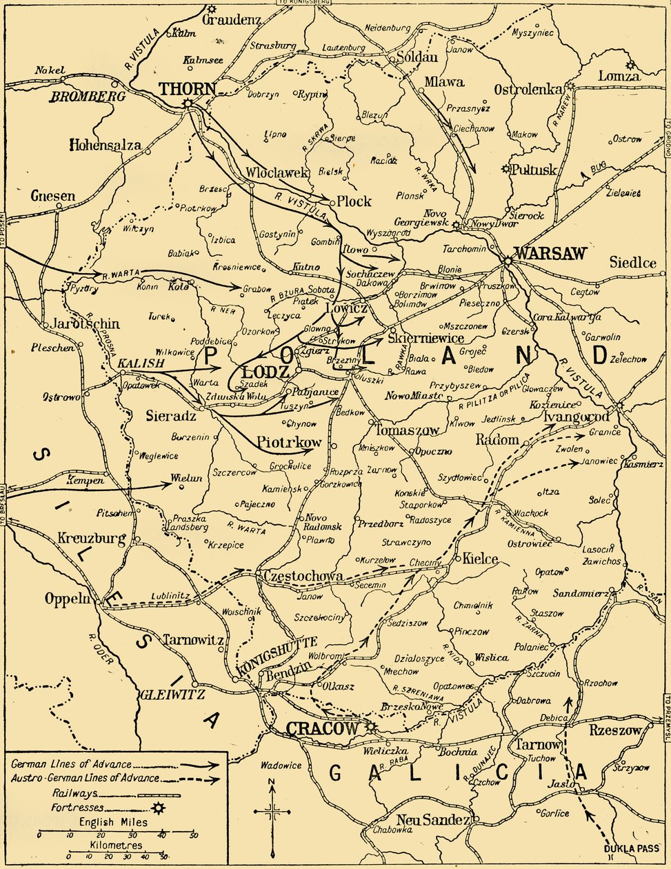 Kampania polska, 1914, ok. 1920. autorstwa Unbekannt