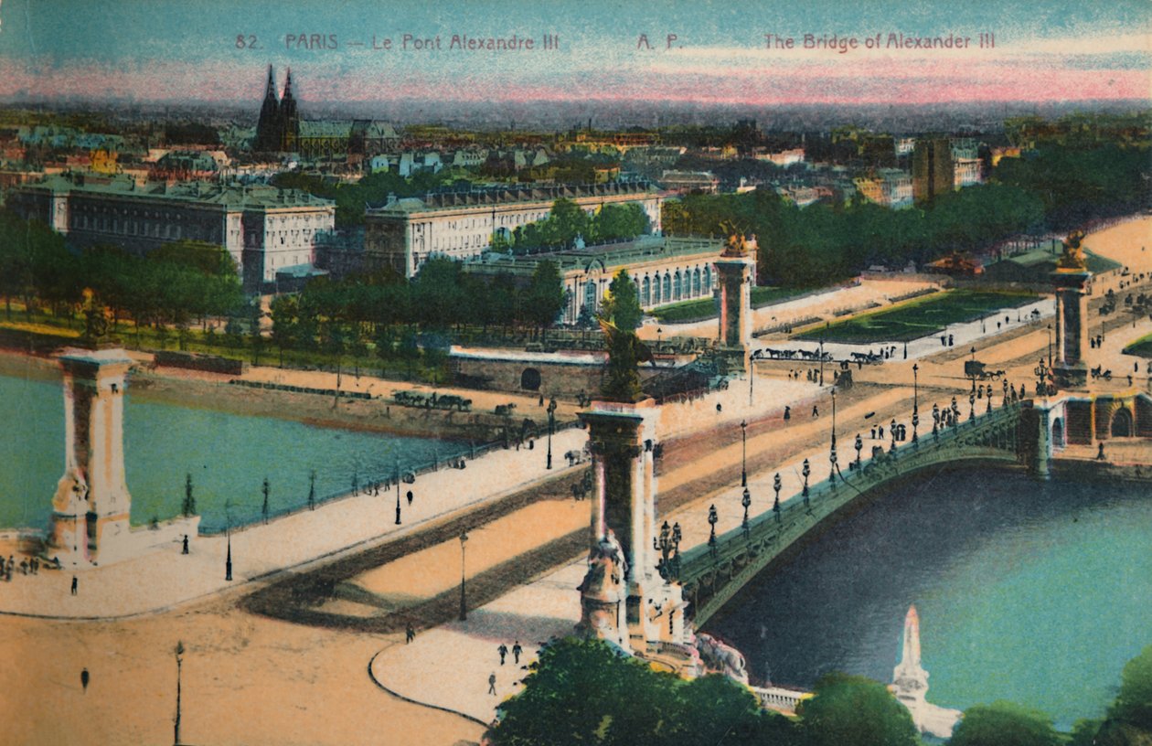 Most Aleksandra III, Paryż, ok. 1920 autorstwa Unbekannt