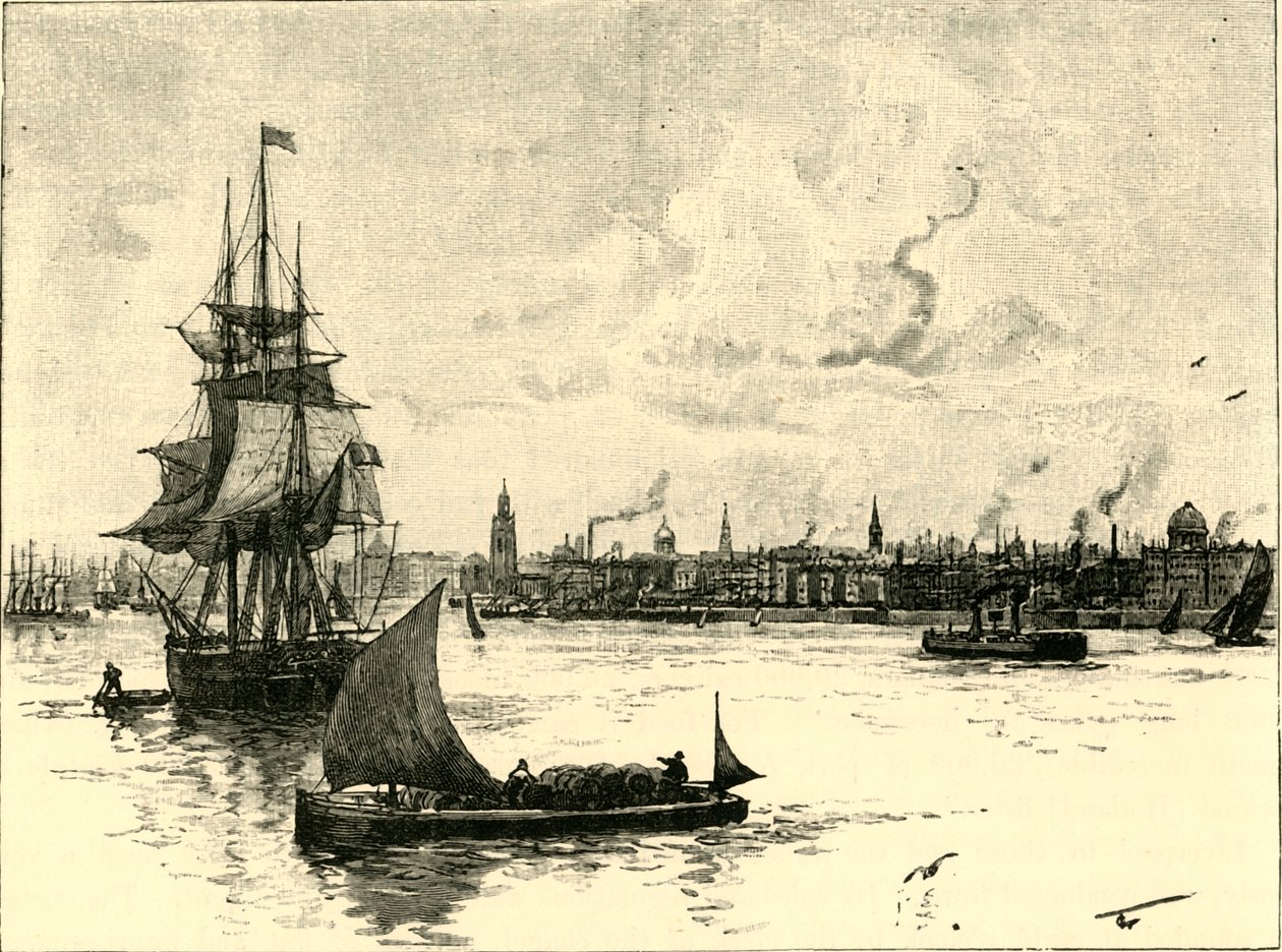 Port w Liverpoolu, 1898. autorstwa Unbekannt
