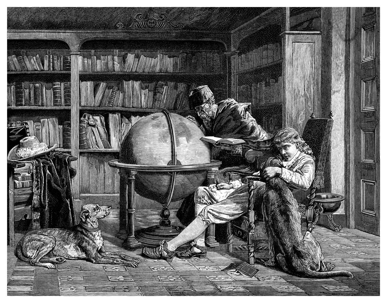 Profesor i jego uczeń, 1882 autorstwa Unbekannt