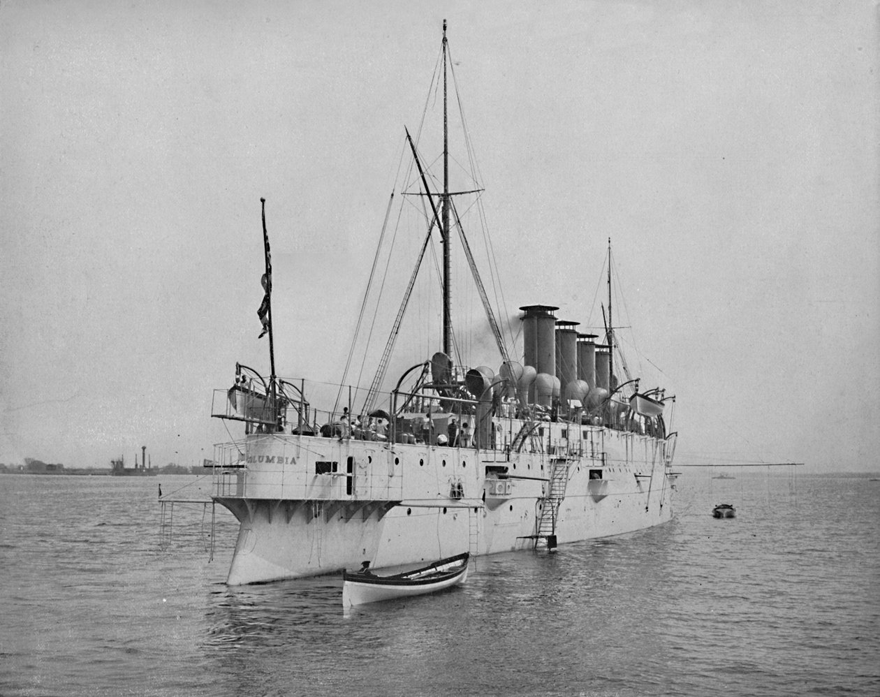 Chroniony krążownik Columbia., c1897. autorstwa Unbekannt