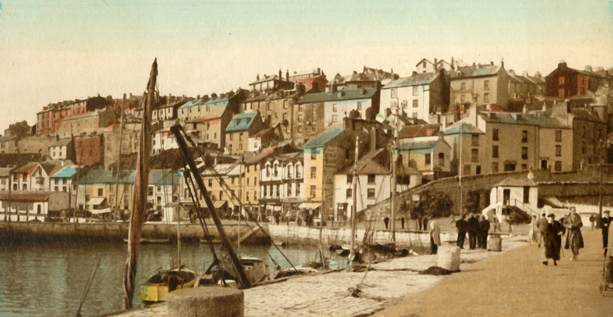Nabrzeże, Brixham, lata 40. XX wieku. autorstwa Unbekannt
