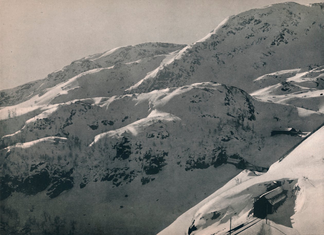 Tunel Reinunga na linii kolejowej Bergen, 1914. autorstwa Unbekannt
