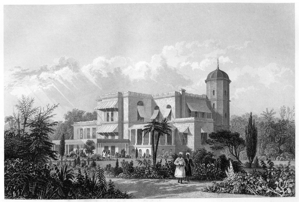 Rezydencja, Lucknow, Indie, ok. 1860 r. autorstwa Unbekannt