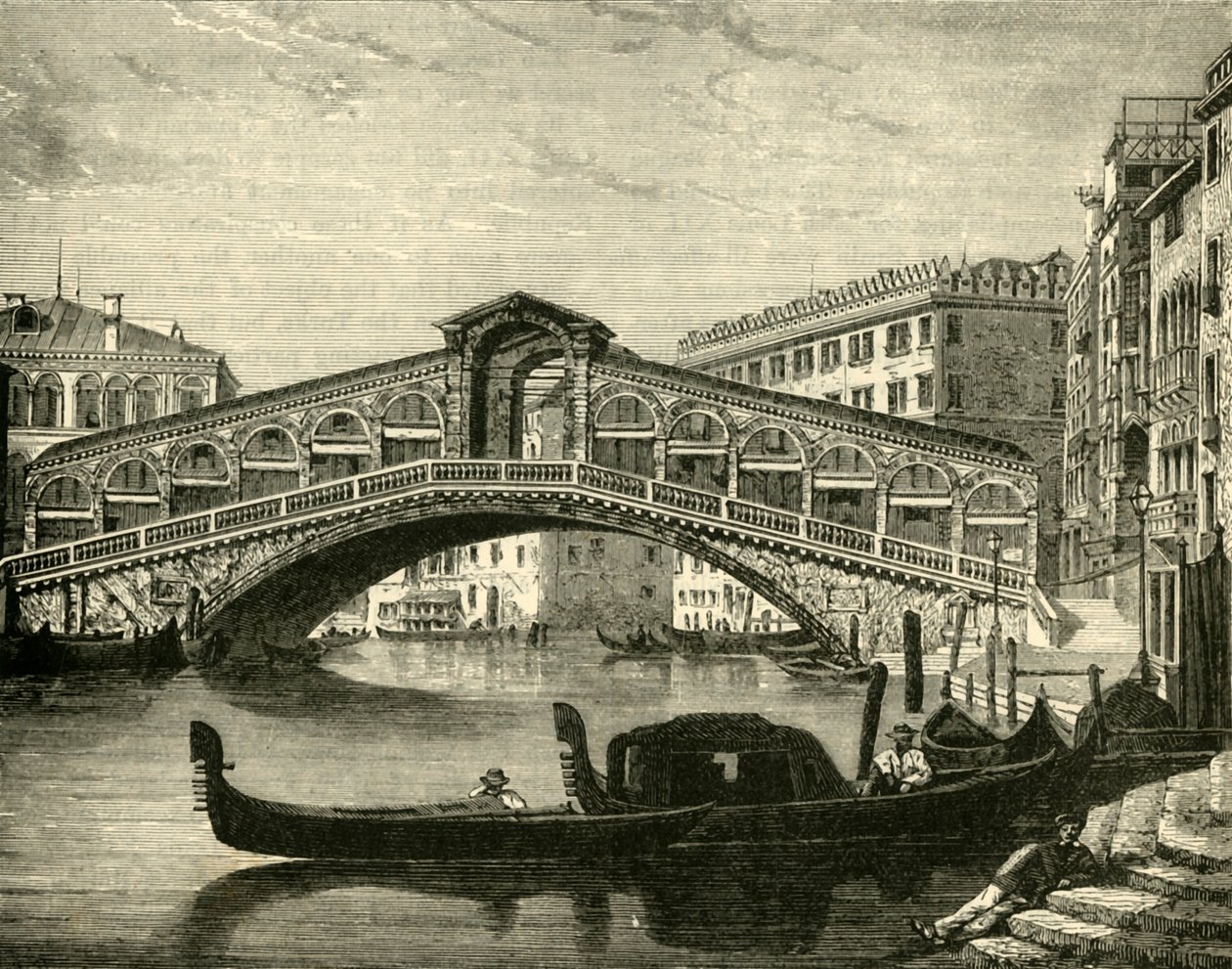 Rialto, Wenecja, 1890. autorstwa Unbekannt